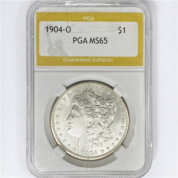 1904-O Morgan Silver Dollar PGA MS65