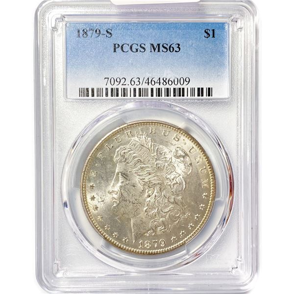 1879-S Morgan Silver Dollar PCGS MS63