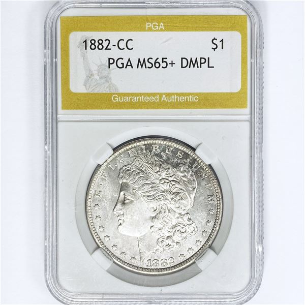 1882-CC Morgan Silver Dollar PGA MS65+ DMPL