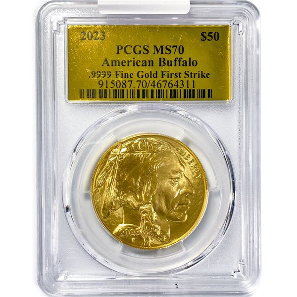 2023 $50 1oz AGB PCGS MS70 1st Strike