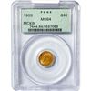 Image 1 : 1903 McKinley Rare Gold Dollar PCGS MS64