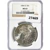 Image 1 : 1884-CC Morgan Silver Dollar NGC MS63