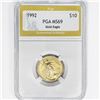 Image 1 : 1992 $10 1/4oz American Gold Eagle PGA MS69