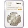Image 1 : 1890-S Morgan Silver Dollar NGC MS62
