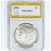 Image 1 : 1892 Morgan Silver Dollar PGA MS63