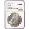 Image 1 : 1884-O Morgan Silver Dollar NGC MS66