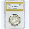 Image 1 : 1936 Lynchburg Half Dollar PGA MS65