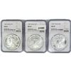 Image 1 : 1987 Set (3) American Silver Eagles NGC MS69