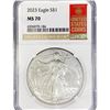 Image 1 : 2023 American Silver Eagle NGC MS70