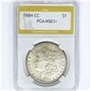 Image 1 : 1884-CC Morgan Silver Dollar PGA MS63+