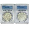 Image 1 : 1922-D Set (2) Silver Peace Dollar PCGS MS61