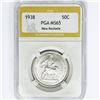 Image 1 : 1938 New Rochelle Half Dollar PGA MS65