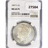 Image 1 : 1897 Morgan Silver Dollar NGC MS64 PL
