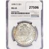 Image 1 : 1898-O Morgan Silver Dollar NGC MS65