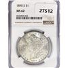 Image 1 : 1890-S Morgan Silver Dollar NGC MS62