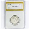 Image 1 : 1834 Capped Bust Quarter PGA MS62