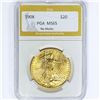 Image 1 : 1908 $20 Gold Double Eagle PGA MS65 No Motto