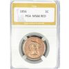 Image 1 : 1856 Large Cent PGA MS66 RED