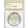 Image 1 : 1882-CC Morgan Silver Dollar PGA MS65