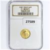 Image 1 : 2001 US 1/10oz Gold $5 Eagle NGC MS69