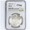 Image 1 : 1881-S Morgan Silver Dollar NGC MS66