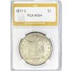 Image 1 : 1877-S Silver Trade Dollar PGA MS64