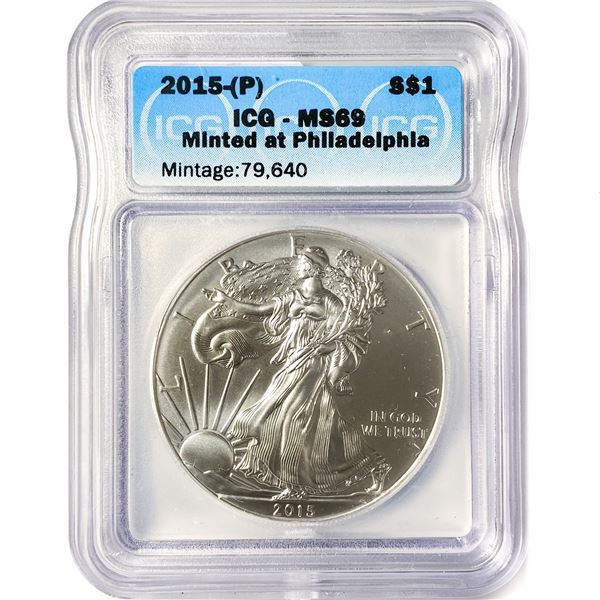 2015-(P) American Silver Eagle ICG MS69