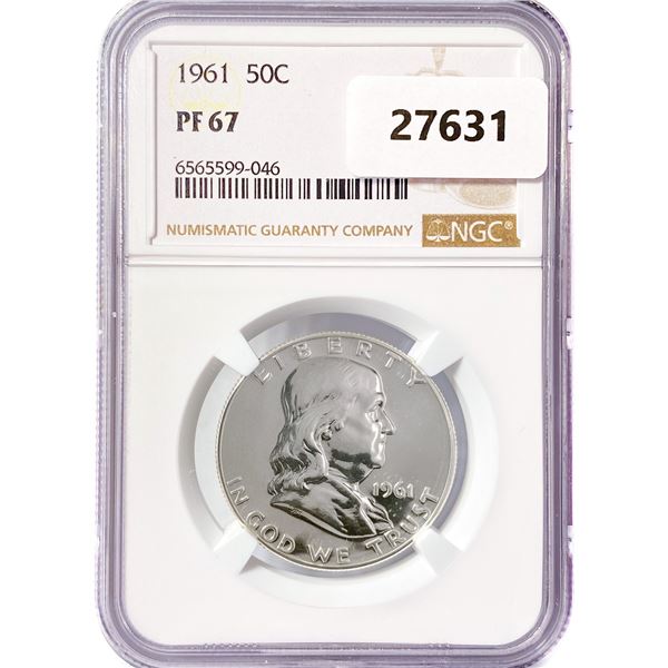 1961 Franklin Half Dollar NGC PF67