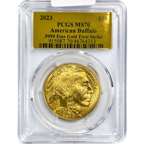 2023 $50 1oz AGB PCGS MS70 1st Strike