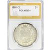 Image 1 : 1880-CC Morgan Silver Dollar PGA MS65+