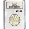 Image 1 : 1941 Walking Liberty Half Dollar NGC MS65