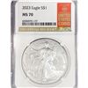 Image 1 : 2023 American 1oz Silver Eagle NGC MS70