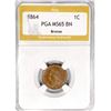 Image 1 : 1864 Indian Head Cent PGA MS65 BN, Bronze