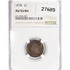 Image 1 : 1878 Indian Head Cent NGC AU55 BN