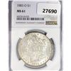 Image 1 : 1883-O Morgan Silver Dollar NGC MS61