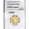 Image 1 : 1988-W US Olympics Commem .25oz Gold $5 NGC PF69 U