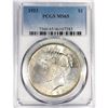 1923 Silver Peace Dollar PCGS MS65