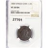 Image 1 : 1804 Draped Bust Half Cent NGC VF20 BN Spike Chin