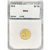 1912 $2.50 Gold Quarter Eagle PCI MS66
