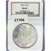 Image 1 : 1881-S Morgan Silver Dollar NGC MS65