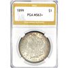 Image 1 : 1899 Morgan Silver Dollar PGA MS63+
