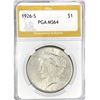 Image 1 : 1926-S Silver Peace Dollar PGA MS64