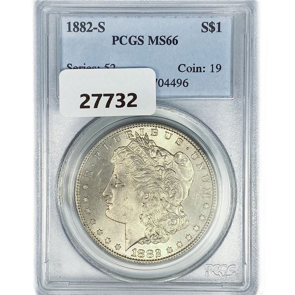 1882-S Morgan Silver Dollar PCGS MS66