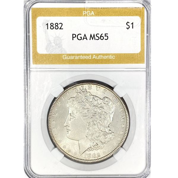 1882 Morgan Silver Dollar PGA MS65