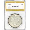 Image 1 : 1882 Morgan Silver Dollar PGA MS65