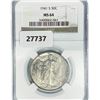Image 1 : 1941-S Walking Liberty Half Dollar NGC MS64