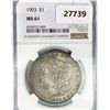 Image 1 : 1903 Morgan Silver Dollar NGC MS61