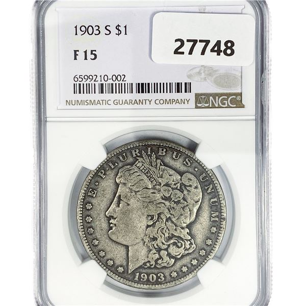 1903-S Morgan Silver Dollar NGC F15
