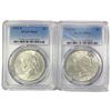 Image 1 : 1922-D Set (2) Silver Peace Dollar PCGS MS61