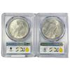 Image 2 : 1922-D Set (2) Silver Peace Dollar PCGS MS61
